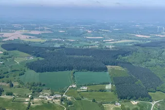 La Mayenne vue du ciel (depuis Le Mans) - Maine Mayenne