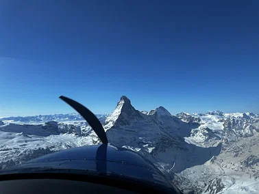 Matterhorn-Verbier-Montreux Rundflug