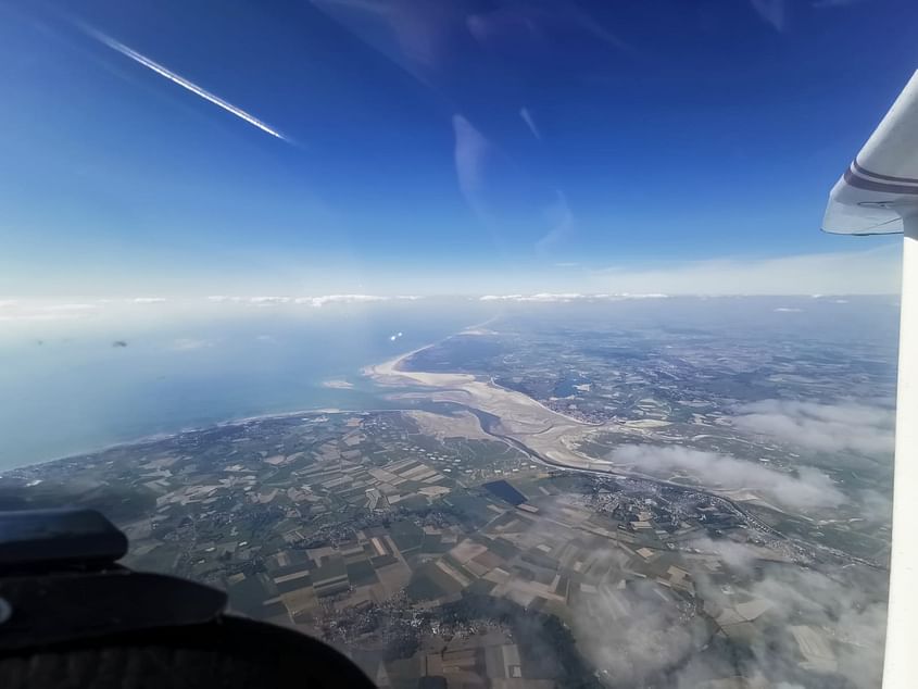 Balade au-dessus de la baie de Somme en Cessna 172