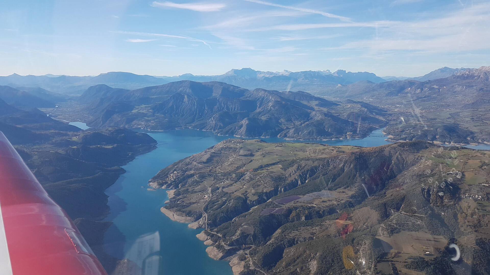 Alpes du Sud, lac de Serre-Ponçon, via lac de Sainte-Croix