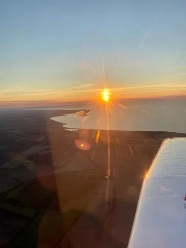 Rundflug über Fehmarn