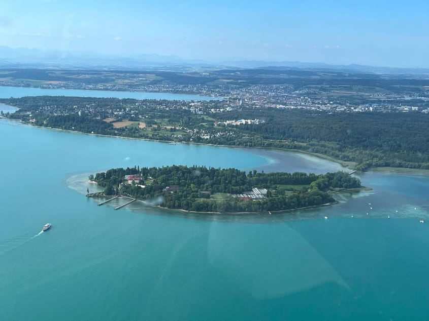 Rundflug mit Blumeninsel Mainau