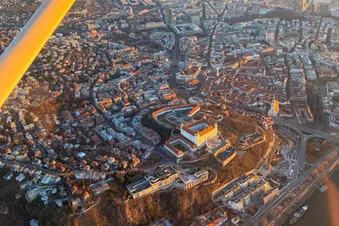 Flight over Bratislava and Devin Castle