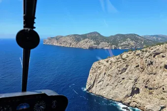 Helicopter Trial flight with views of Mallorca! (1h)