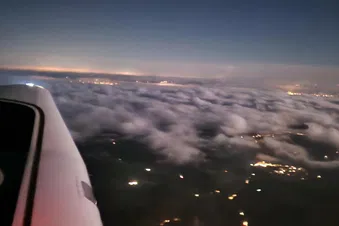 Vol de nuit autour de Valence