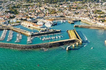 Vue aérienne de port joinville