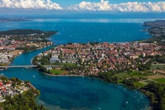 Bodensee-Rundflug: Lindau, Friedrichshafen & Konstanz