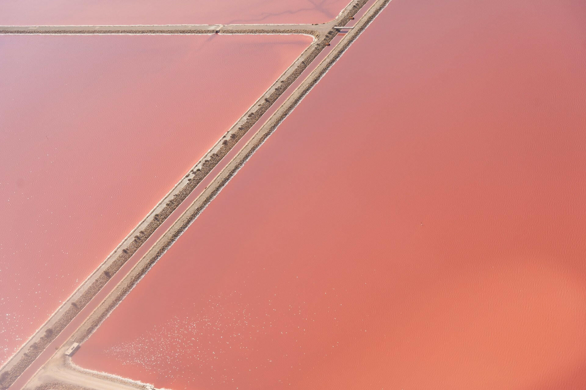 Vol Hélico  - Salins du Midi, Littoral, St-Marie-de-la-Mer