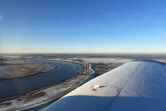 Rundflug über Oldenburg/Wangerooge und den Jadebusen