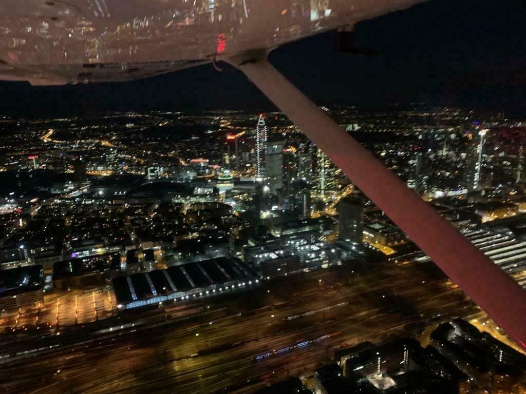 Frankfurt by Night - City mit Messeturm