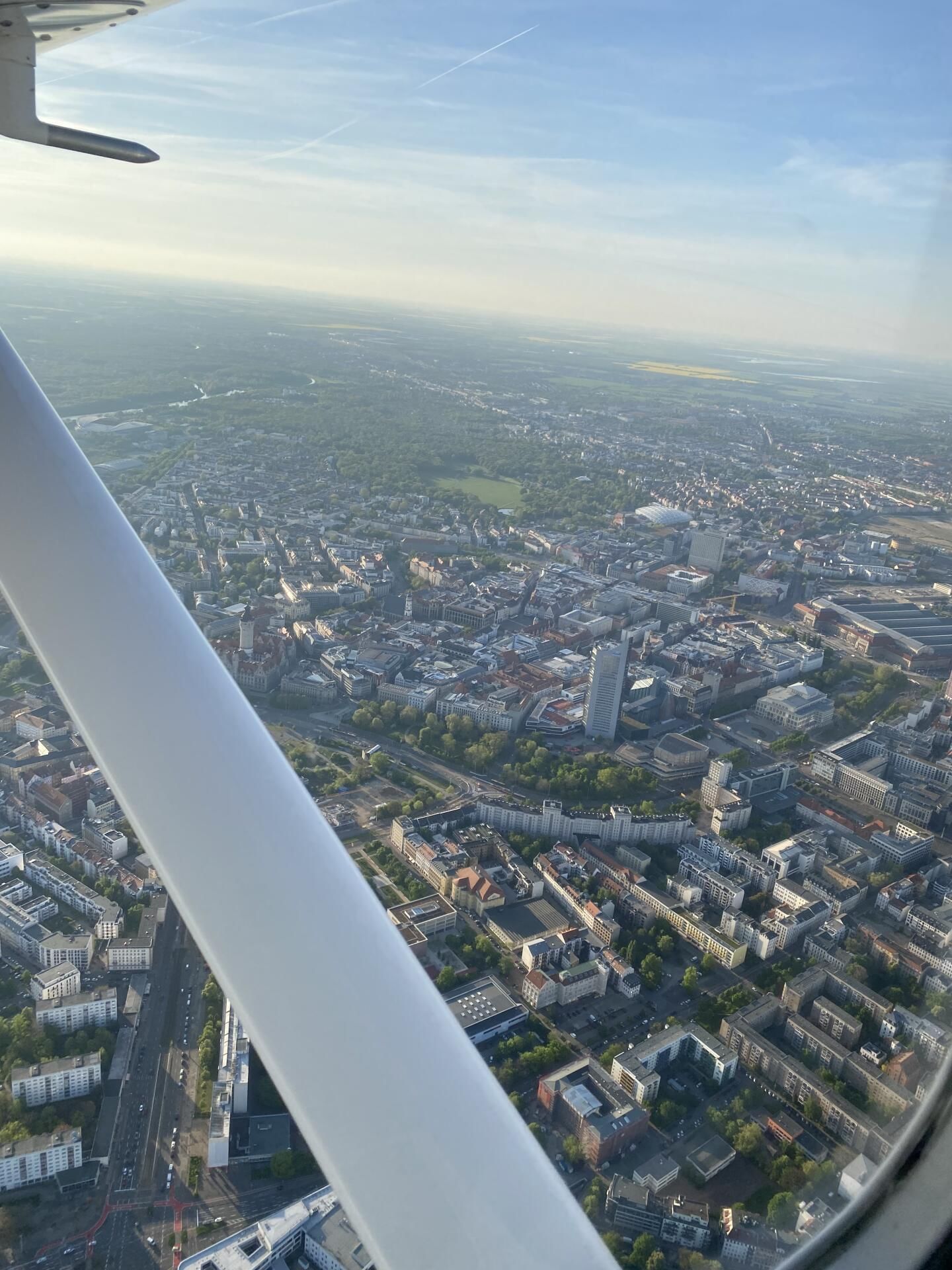 Rundflug über Leipzig und Halle