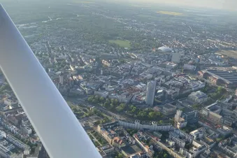 Rundflug über Leipzig und Halle