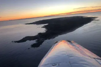 Coucher de soleil sur l’Île d’Yeu en avion🌅
