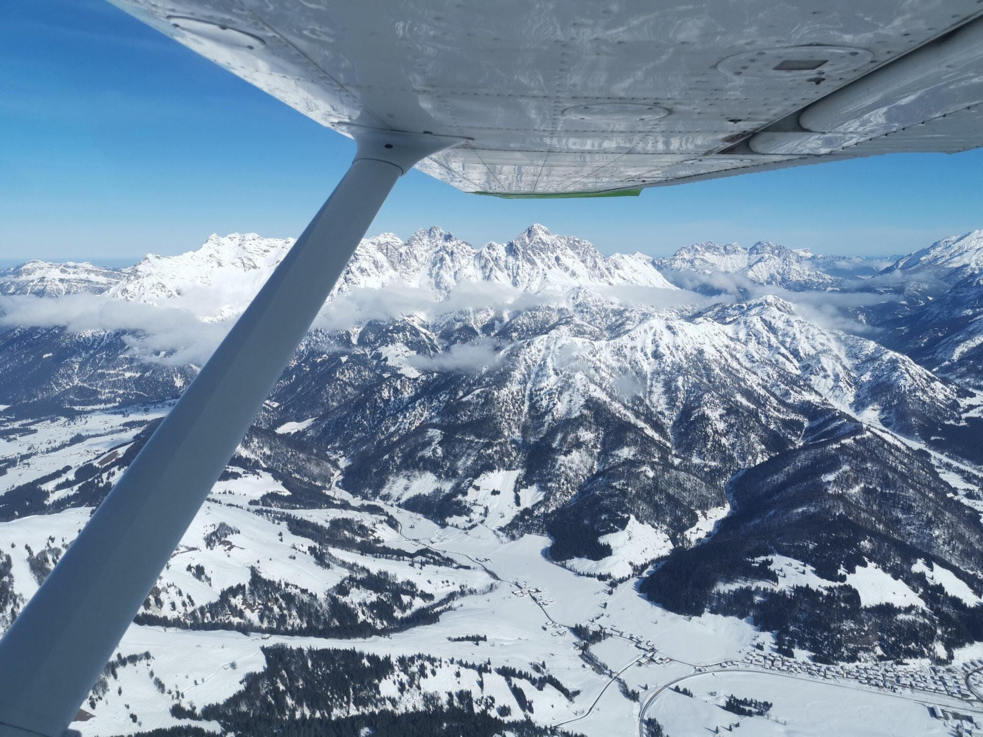Alpenrundflug von Landshut aus über den Chiemsee