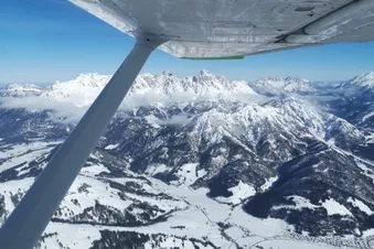 Alpenrundflug von Landshut aus über den Chiemsee