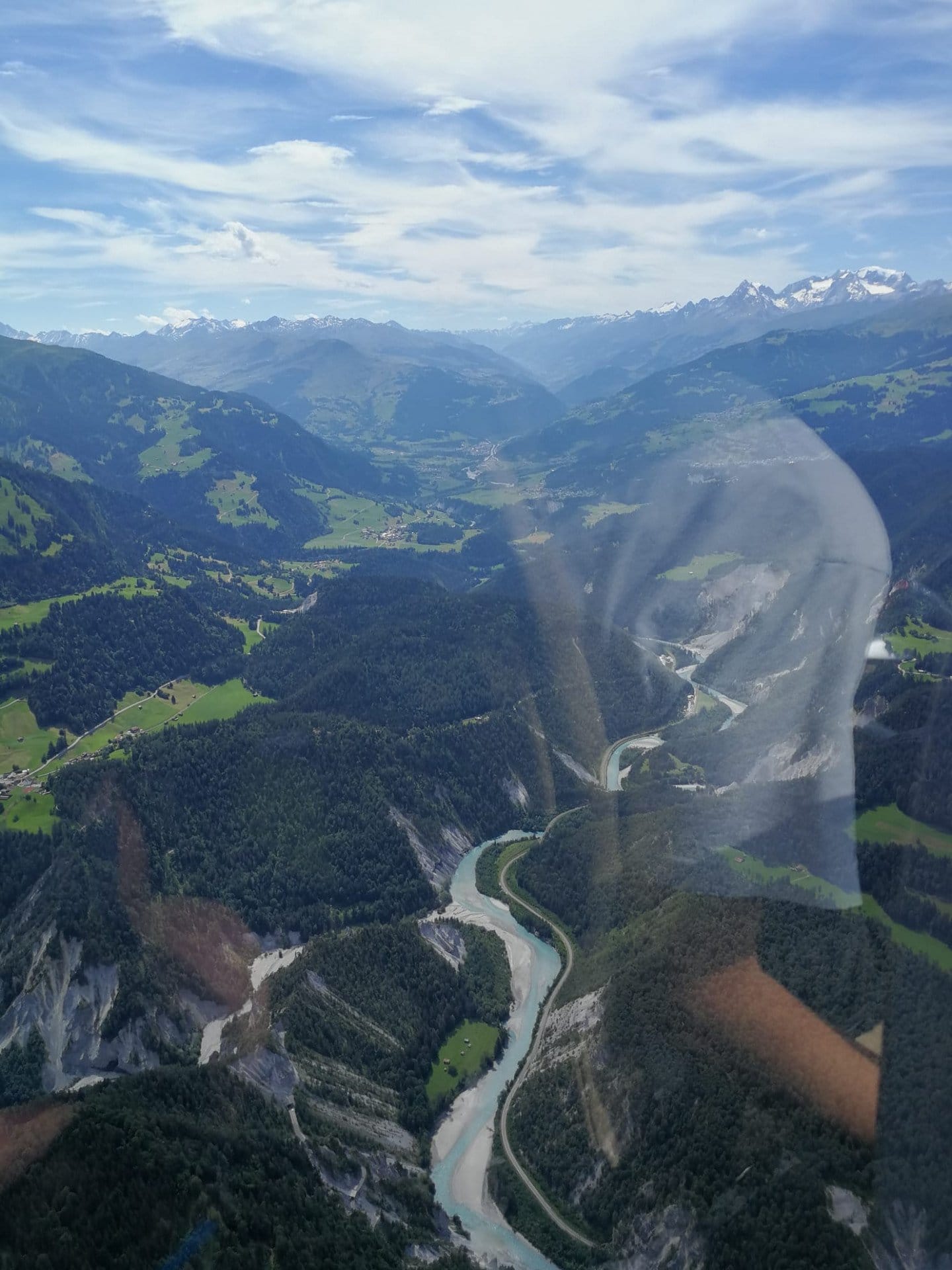 Helikopter Rundflug Rheinschlucht "Ruinaulta"