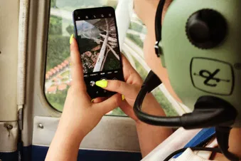 Flying over Oslo in Norway, take off from Kjeller