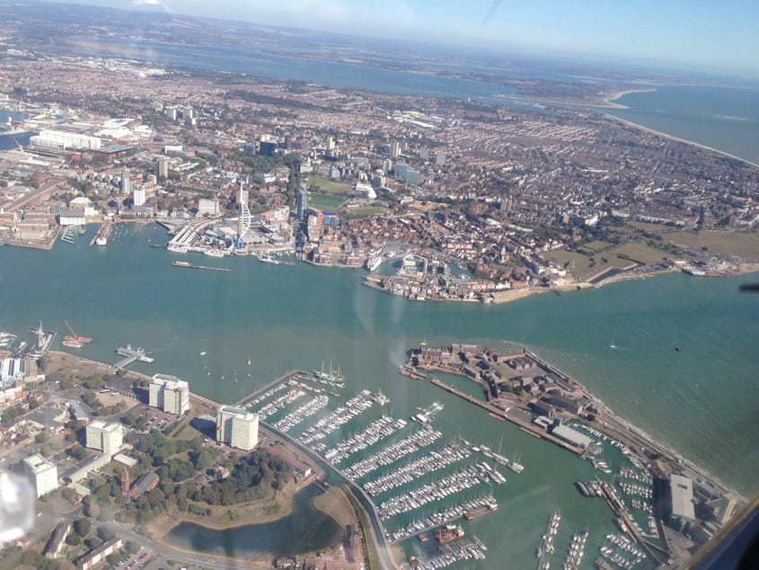 Flight to Portsmouth Lee on Solent