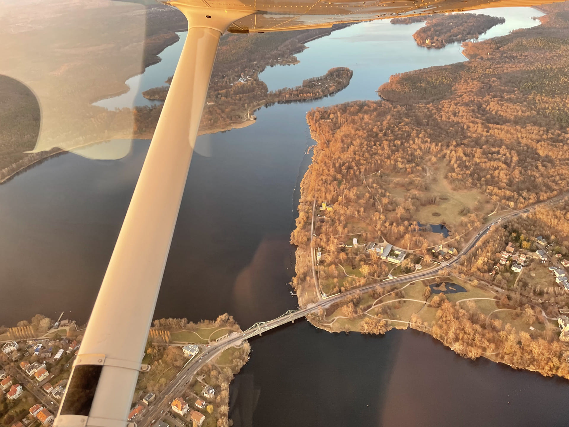Entdecke Potsdam, Schlösser, Seenlandschaft aus der Luft