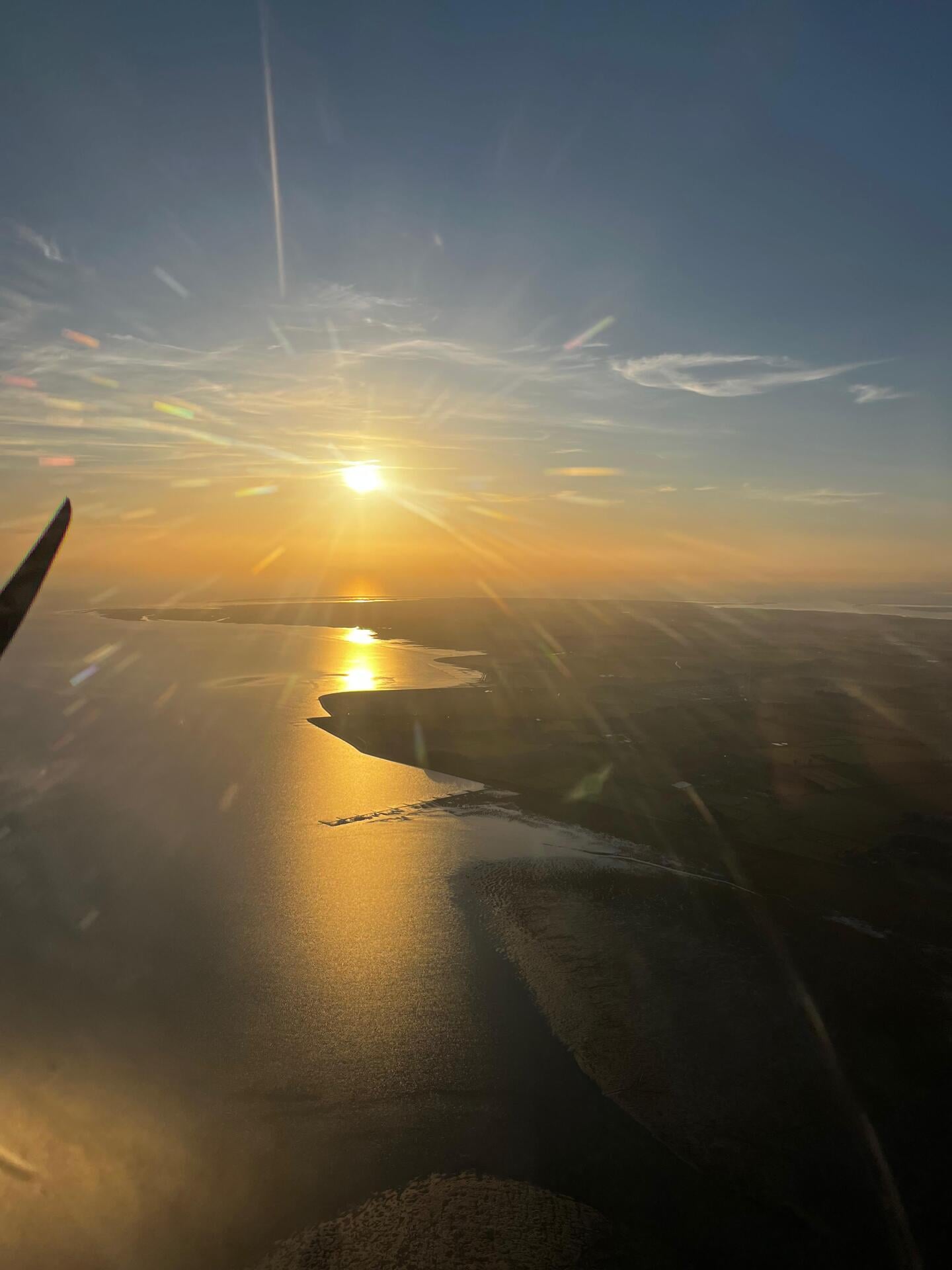 Nordsee-Rundflug v. Schleswig zum Strand n. St. Peter-Ording