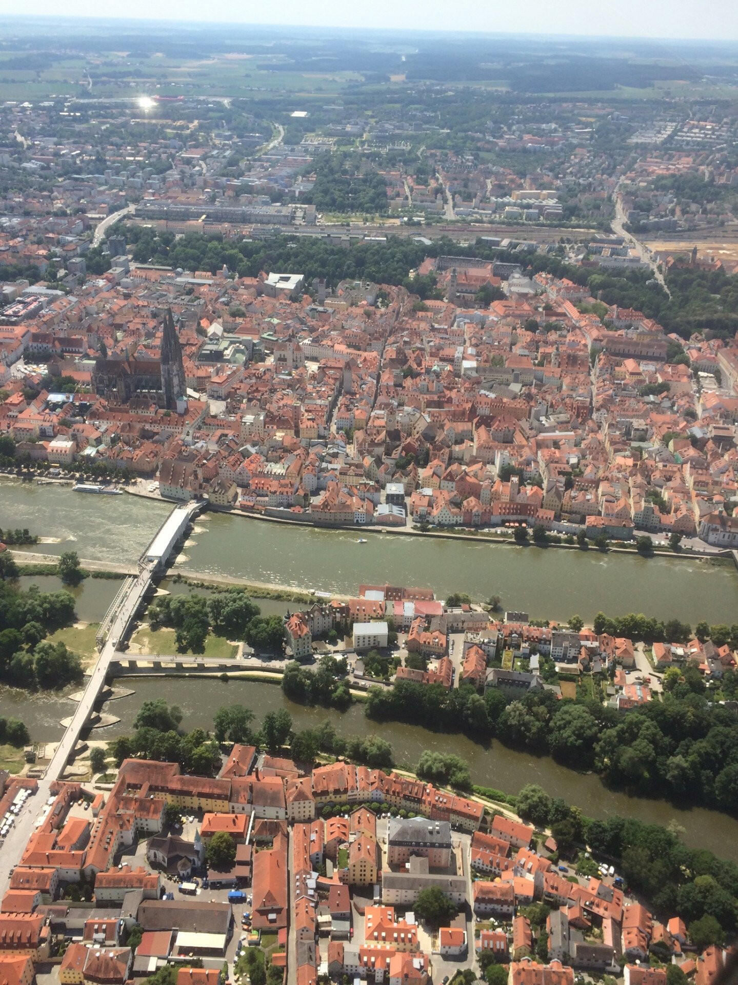 Oberpfalzrundflug über Regensburg und Oberpfälzer Seenland