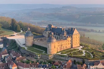 Vue aérienne d'Hautefort