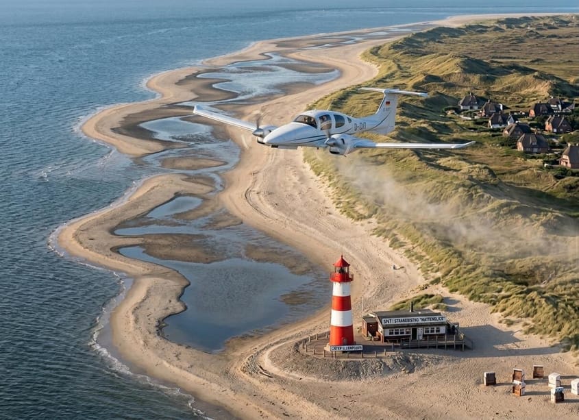 Ein wundervoller PRO Flug nach Sylt mit Service erster Klasse