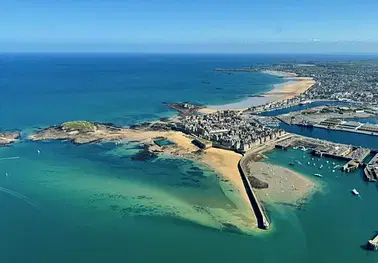 balade aérienne st Malo , Mont Saint Michel