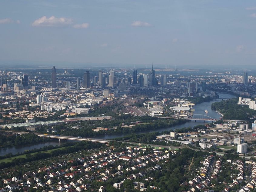 Streckenflug von Bremen nach Frankfurt am Main