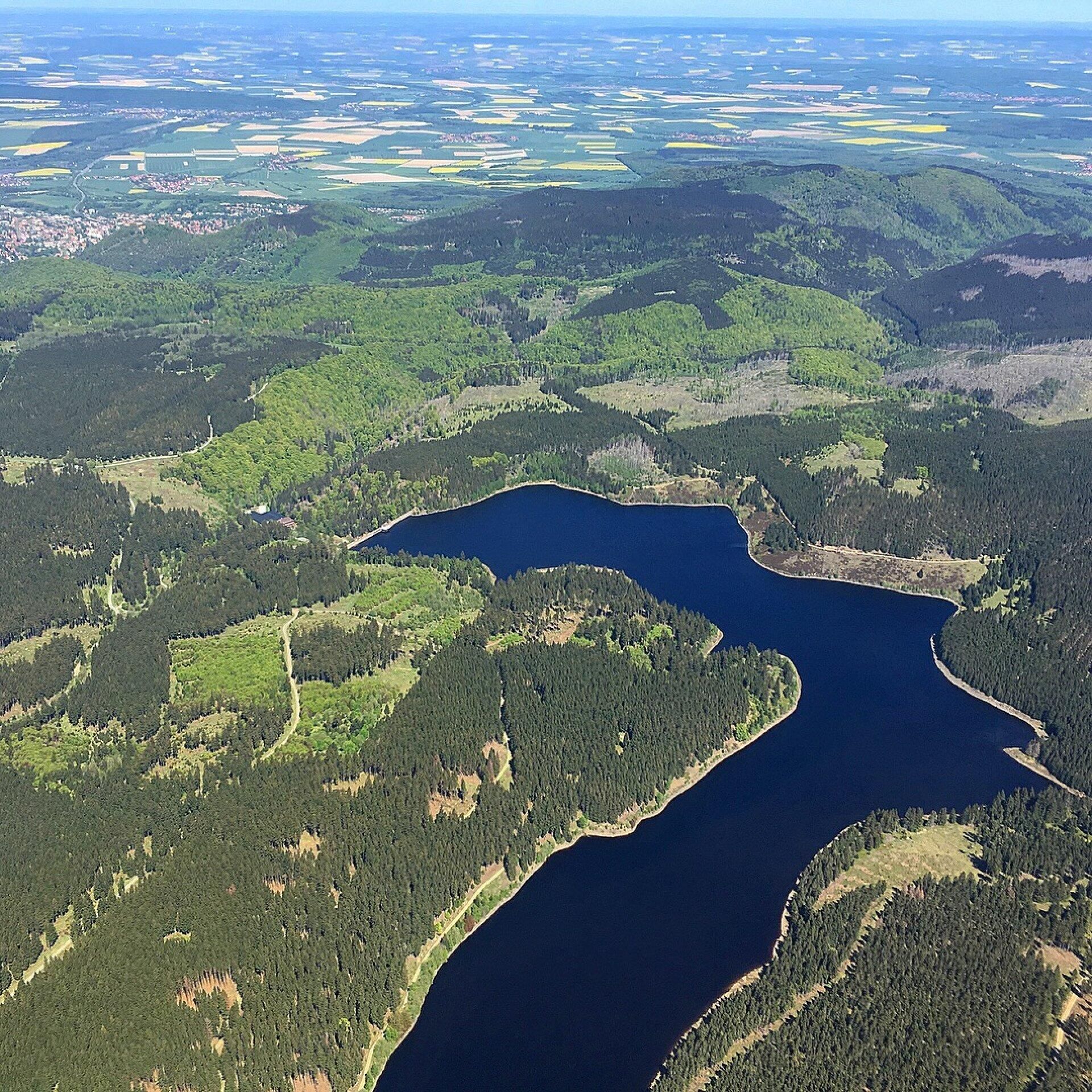 Flug über den Brocken/Harz