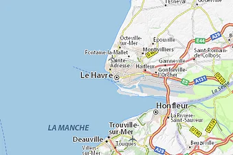 Deauville  via Etretat et le Havre, retour par Lisieux.