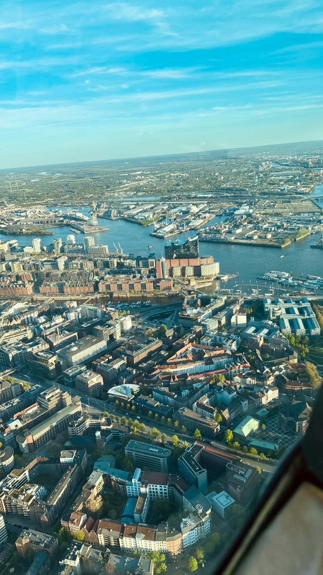 Rundflug über Hamburg