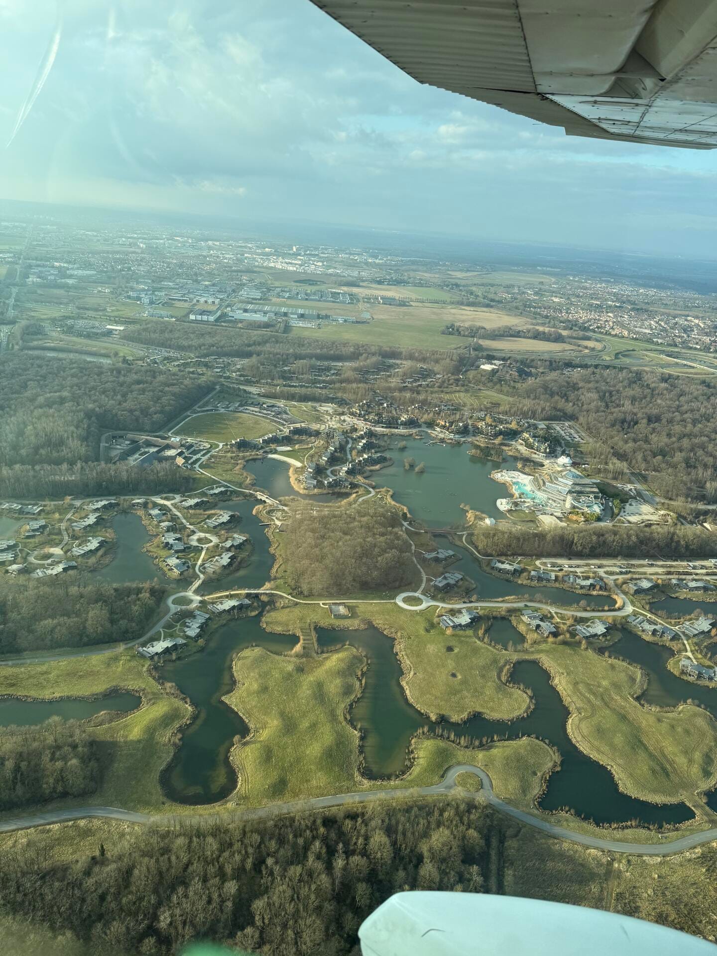 Vue aérienne de Village Nature Center Parcs
