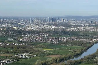 Frankfurter Skyline aus der Ferne