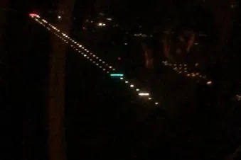 Piste d'atterrissage de nuit