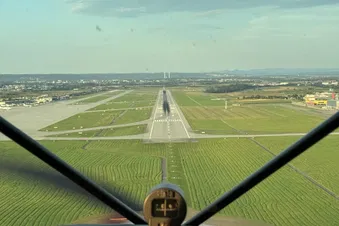 Stuttgarter Flughafen aus der Luft