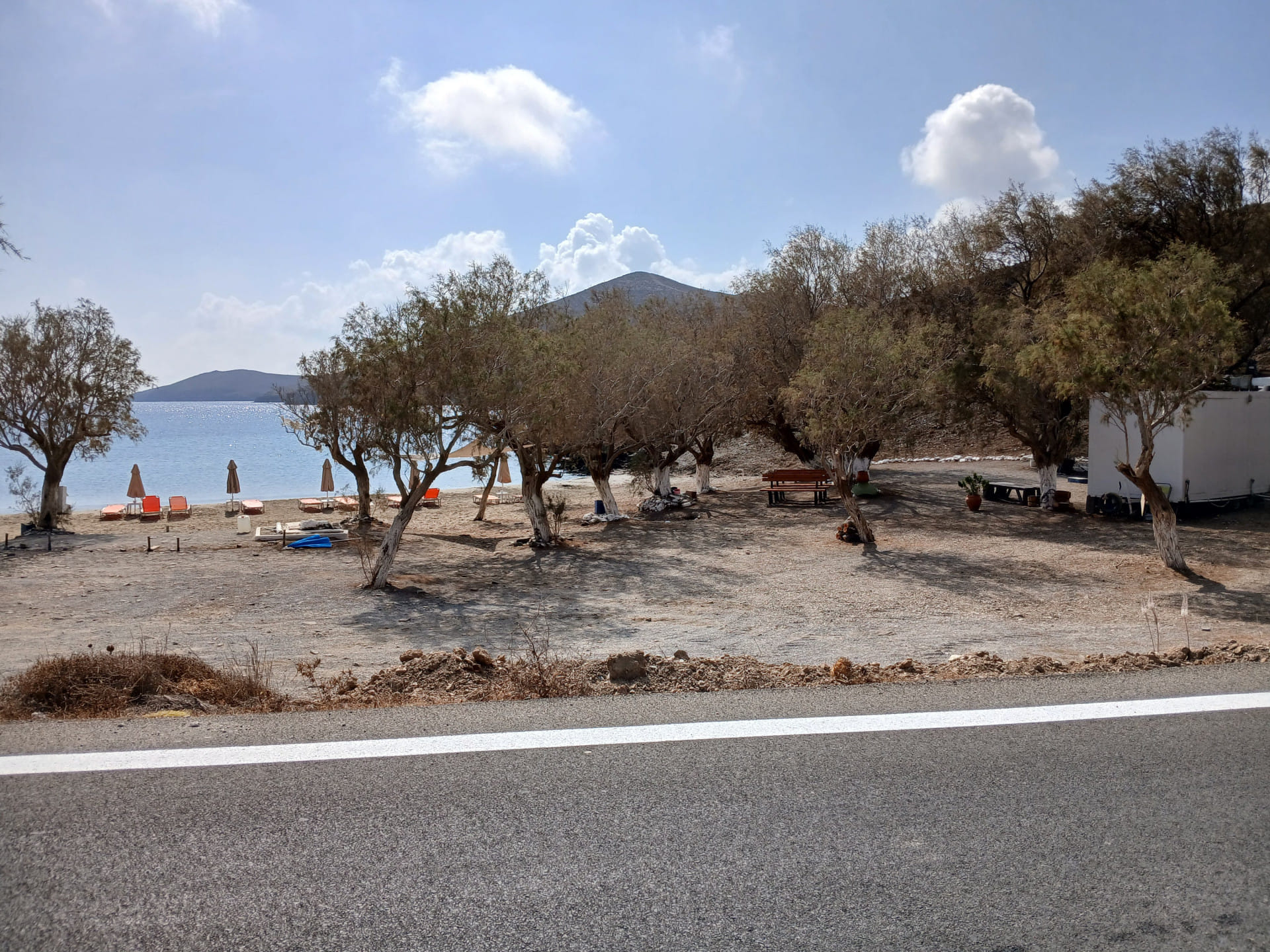 Small beach in the middle of the Island