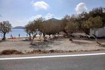 Small beach in the middle of the Island