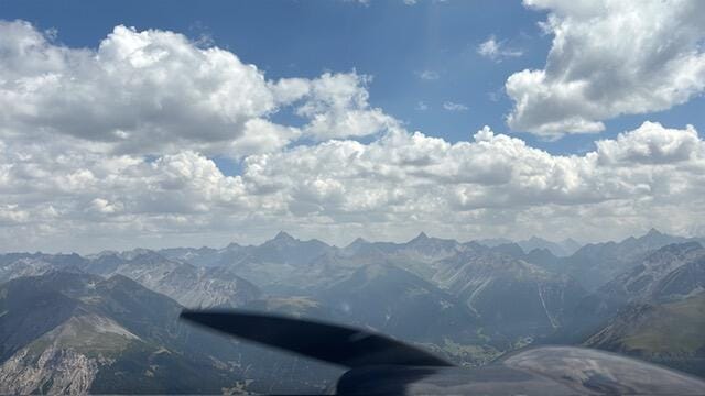 Streckenflug Saarbrücken - Samedan
