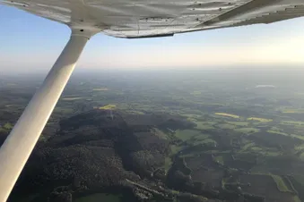 La Mayenne vue du ciel (depuis Le Mans) - Maine Mayenne