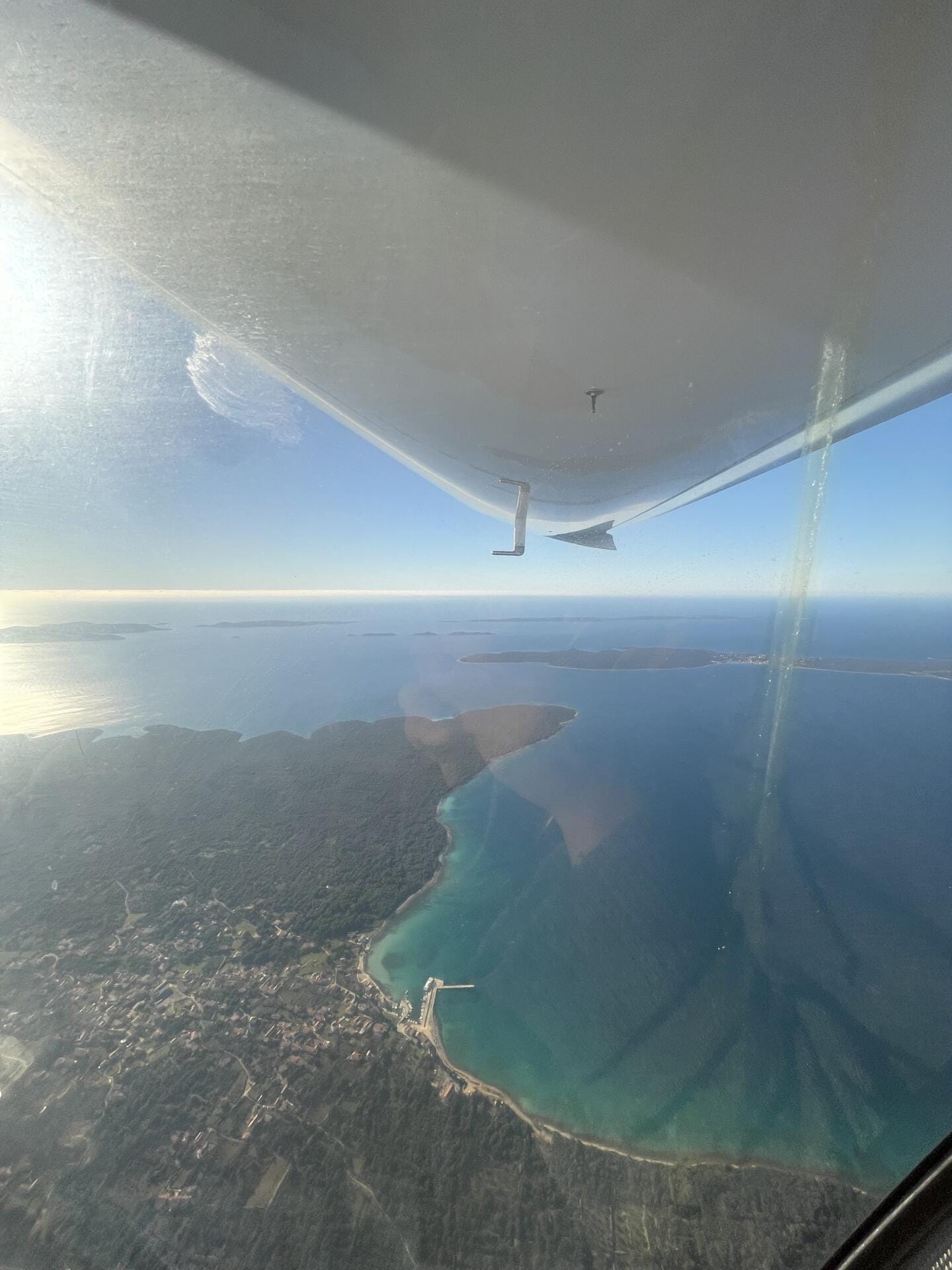 A panoramic flight overseeing Istra Croatia