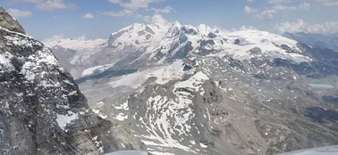 A sightseeing flight over Klausenpass