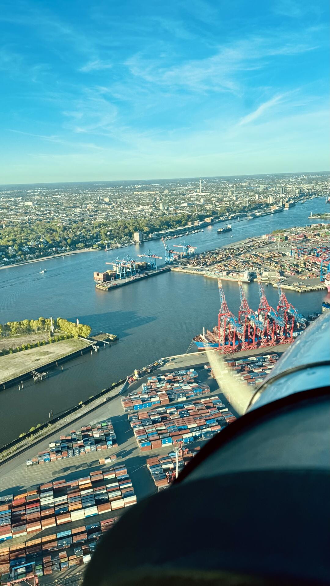Rundflug über Hamburg