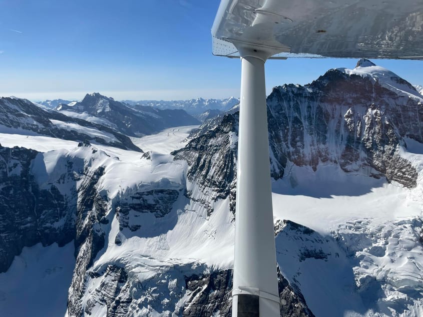 Berner Alpen mit Eiger, Mönch und Jungfrau (2 Pax, CHF)