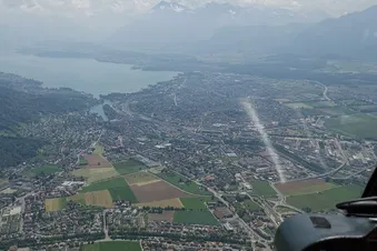 Überflug Stadt Thun