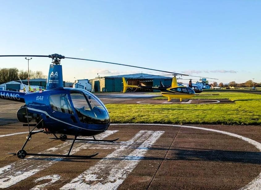 Enjoy the thrill of flying in a helicopter!