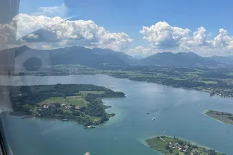 Rundflug von Manching zum Chiemsee