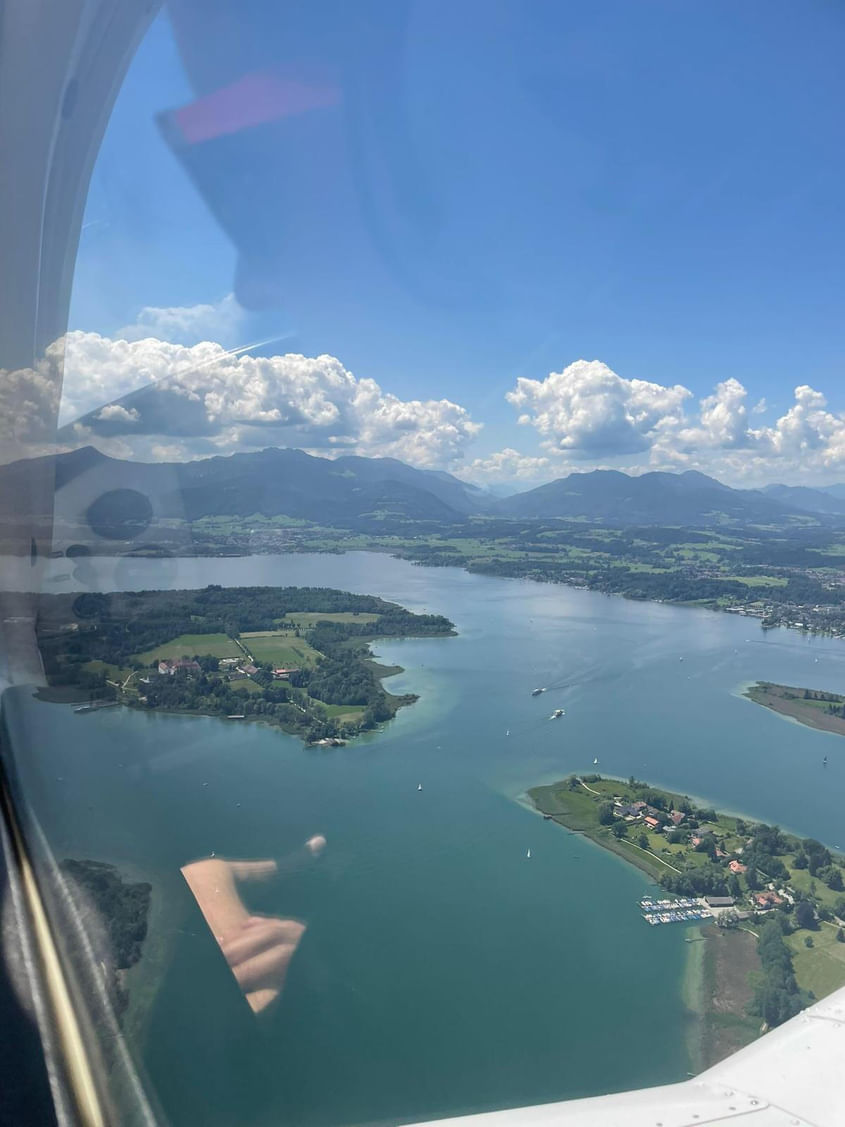 Rundflug von Manching zum Chiemsee