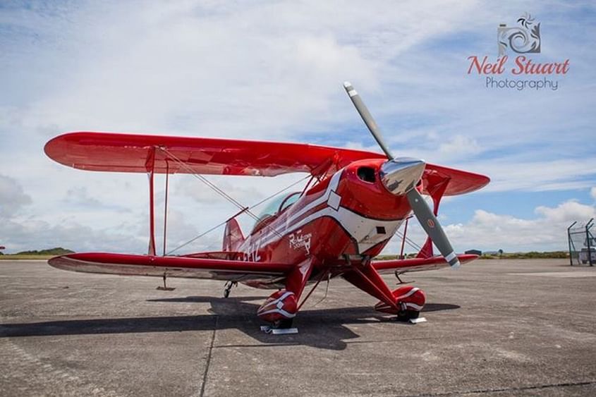 Aerobatic flight in a Pitts special biplane