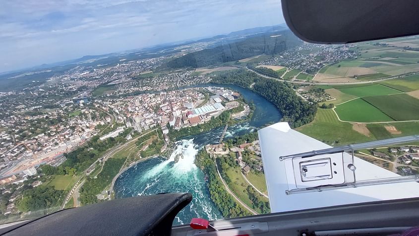 Grosser Rundflug zum Rheinfall, Vierwaldstättersee, Bodensee